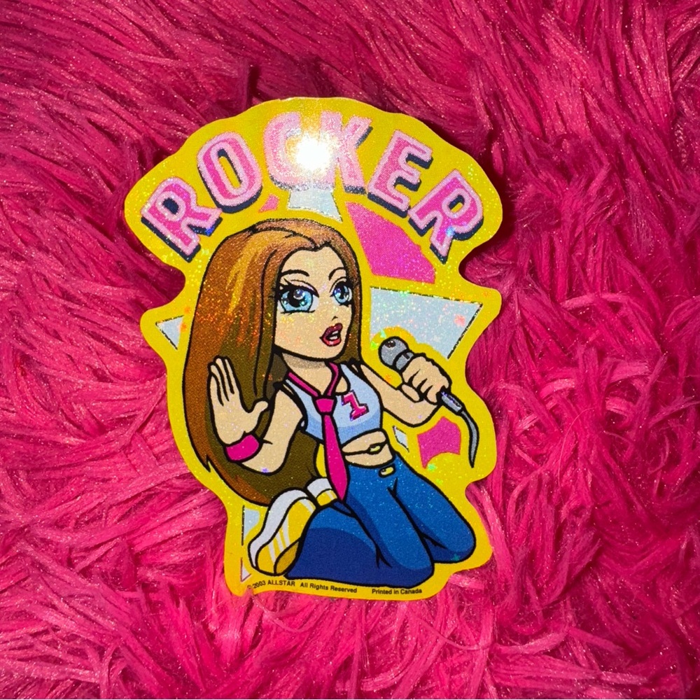 vintage y2k girls vending machine sticker